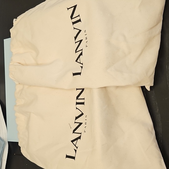 Lanvin White and Gold Women's Sneakers SZ 9 - Unisex - Picture 8 of 9